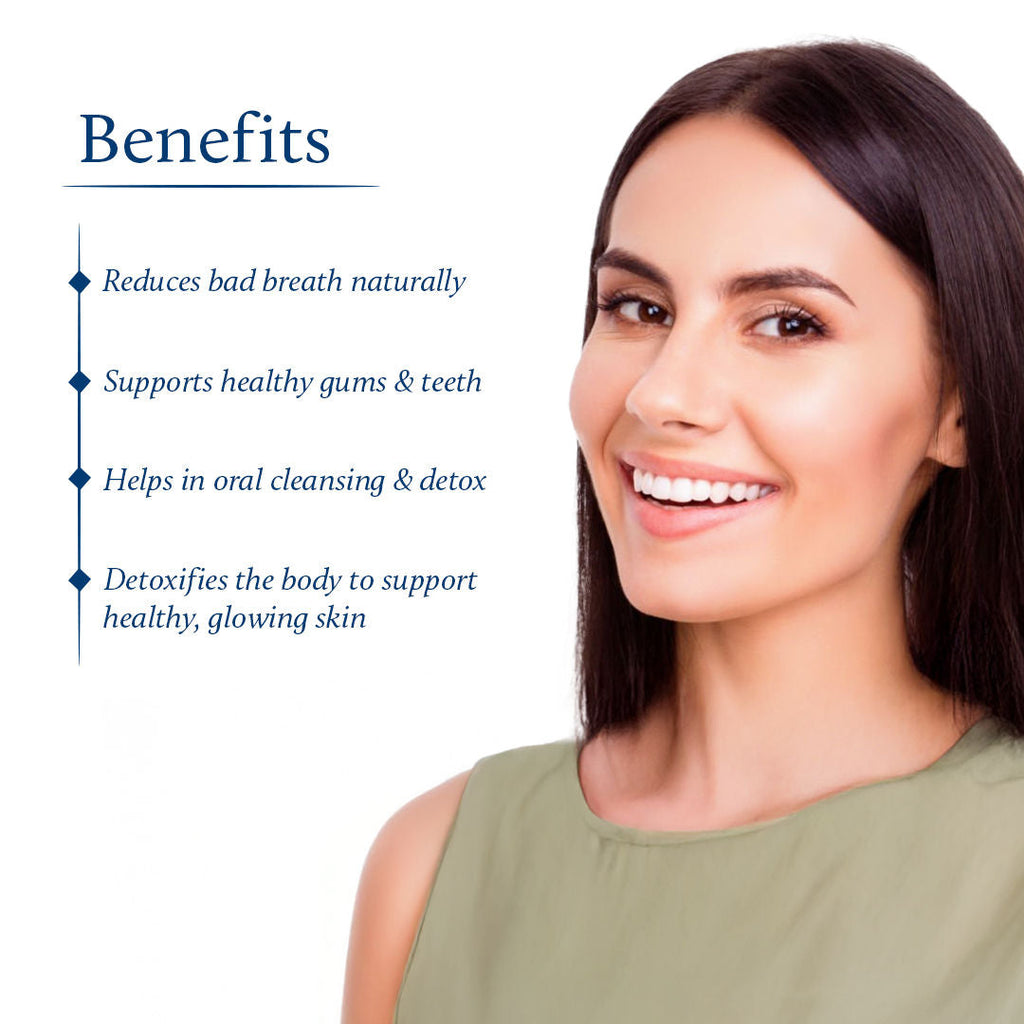 Blue Nectar Cinnamon Mouth Pulling Oil, Ayurvedic Mouthwash for Fresh Breath & Oral Care - 9 Herbs