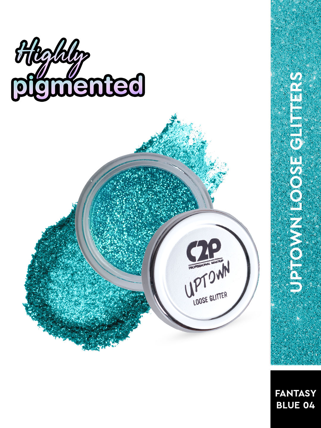 C2P Pro Uptown Loose Glitter for Eye Makeup Highly Pigmented Eyeshadow Powder
