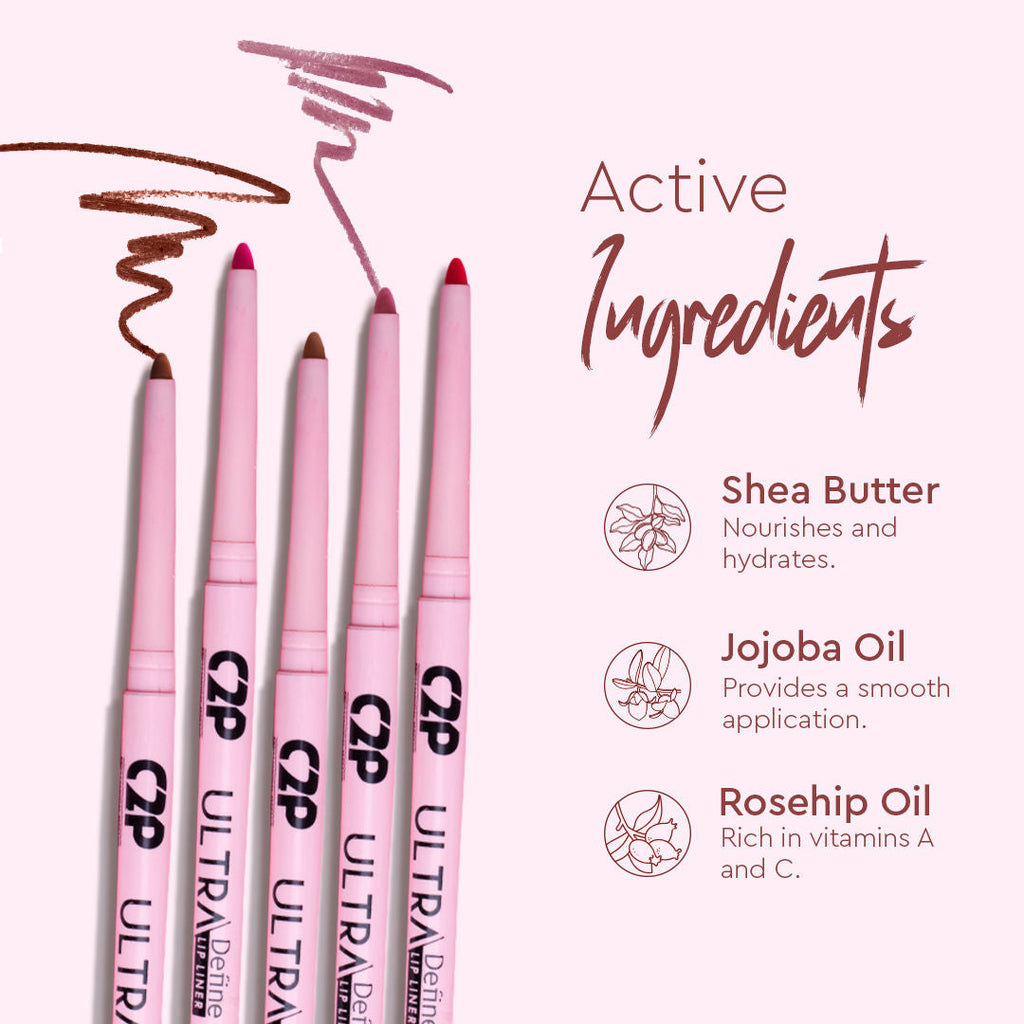 C2P Pro Ultra Define Matte Waterproof Long Lasting Lip Liner