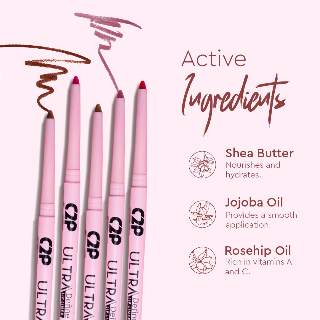 C2P Pro Ultra Define Matte Waterproof Long Lasting Lip Liner