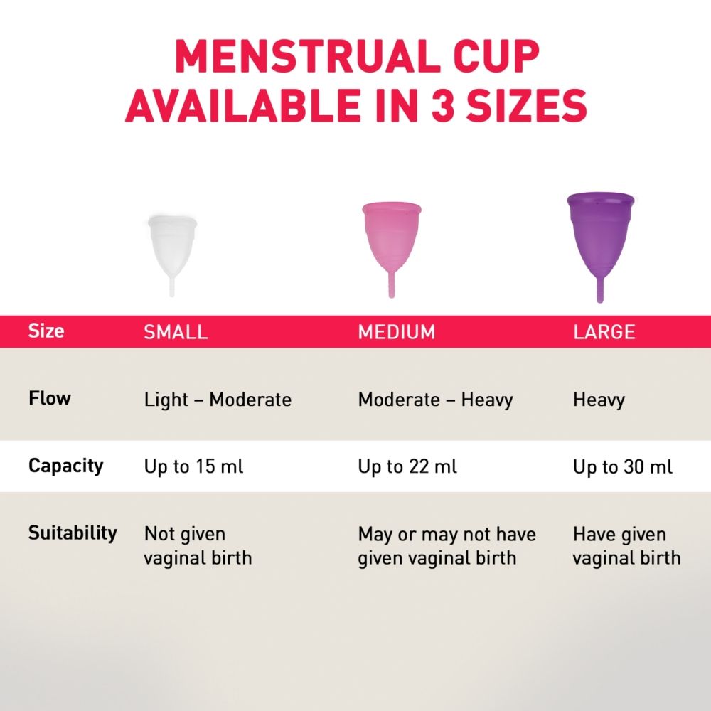 Sirona FDA Approved Reusable Menstrual Cup (Medium) with Portable Microwaveable Sterilizer