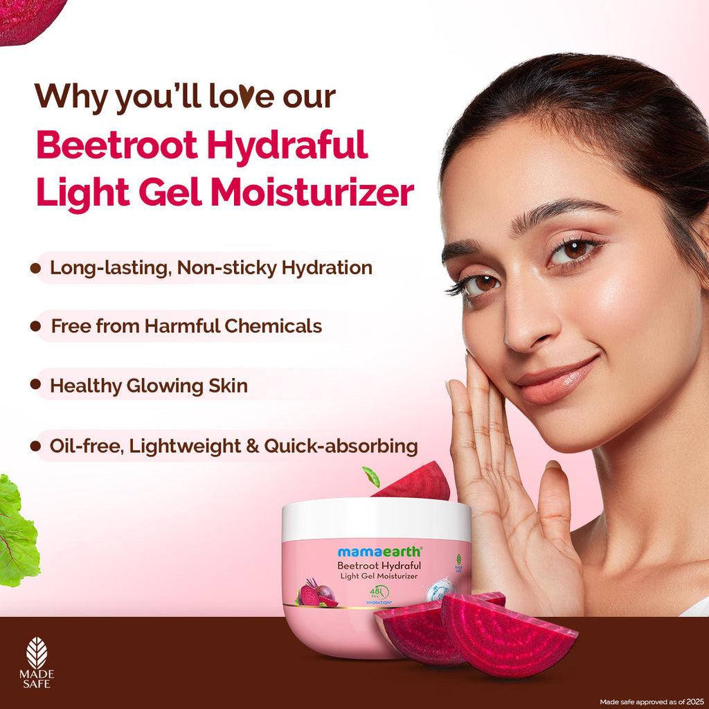 Mamaearth Beetroot Hydraful Light Gel Moisturizer