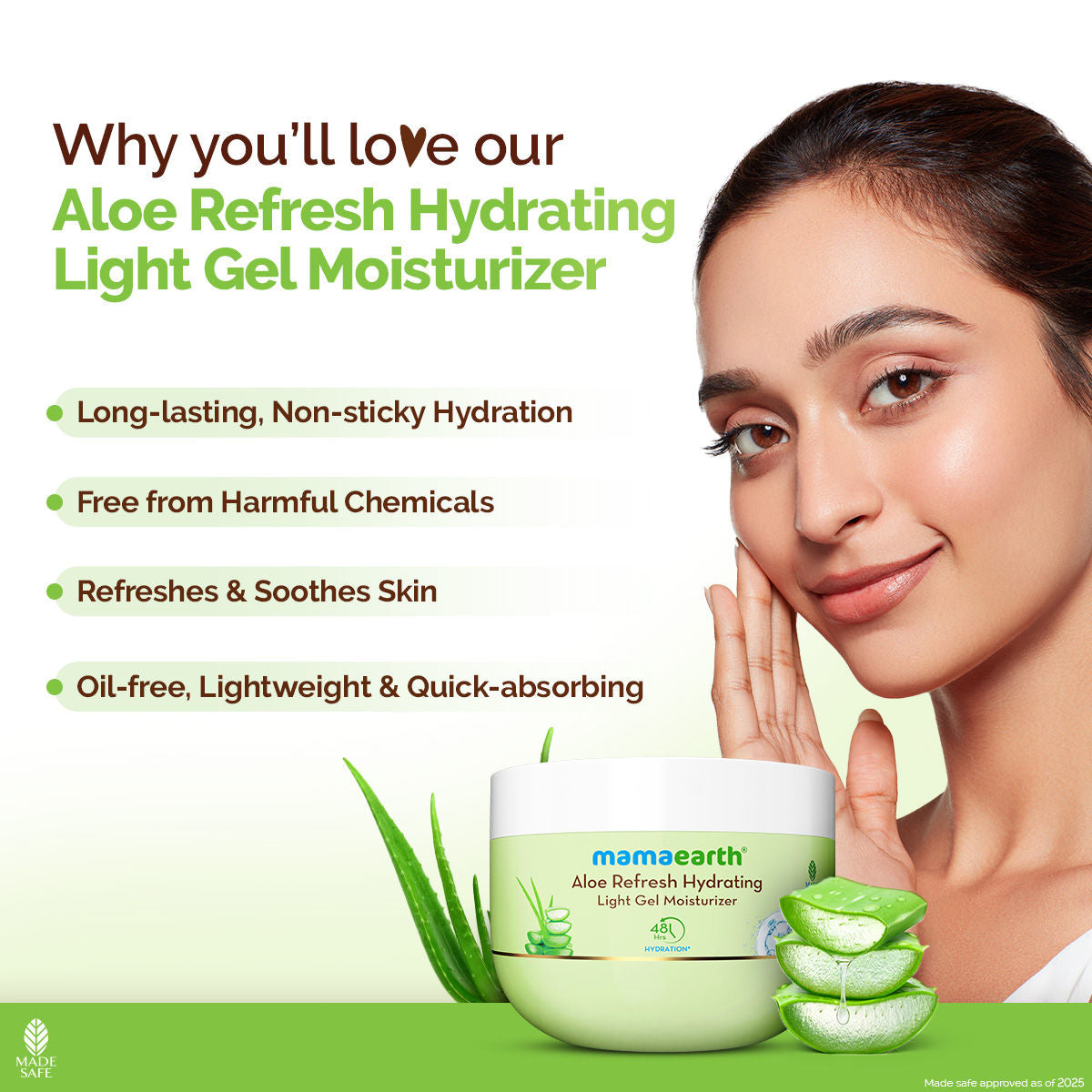 Mamaearth Aloe Refresh Hydrating Light Gel Moisturizer