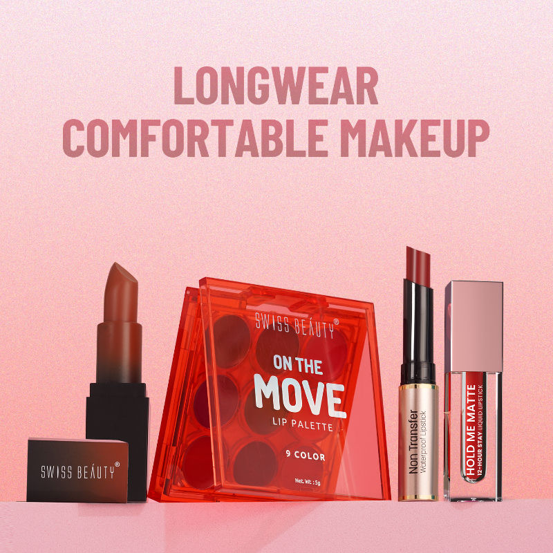 Swiss Beauty HD Matte Lipstick , High Coverage , Lightweight