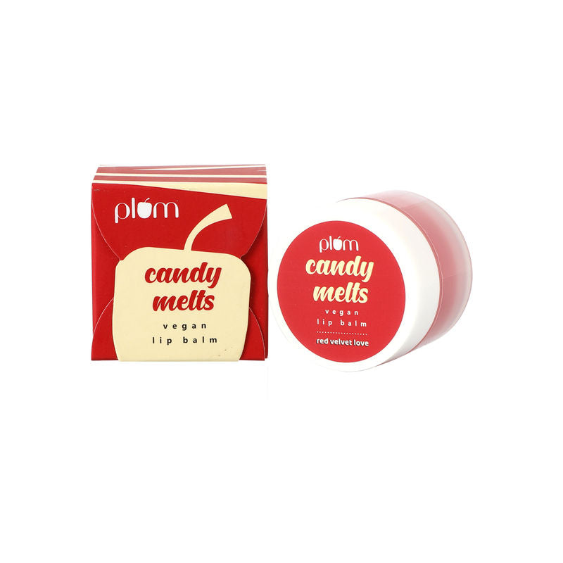 Plum Candy Melts Vegan Lip Balm - Red Velvet Love