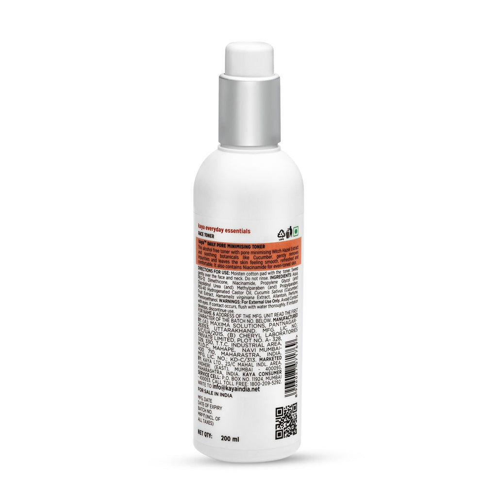 Kaya Daily Pore Minimising Toner, with Witch Hazel & Cucumber extract for all skin types