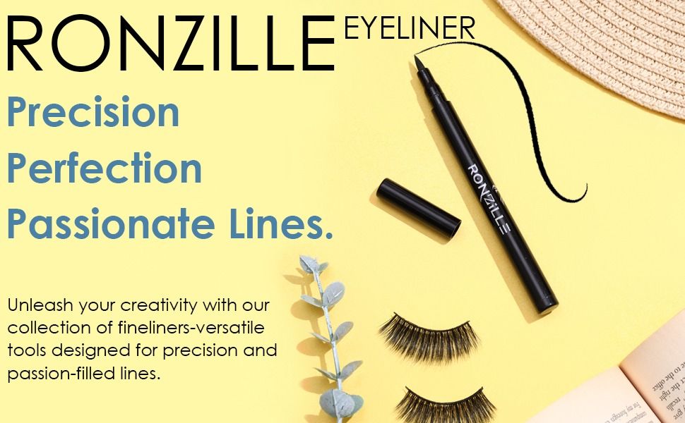 Ronzille Deep Black Sketch Matte Eyeliner Pencil Black