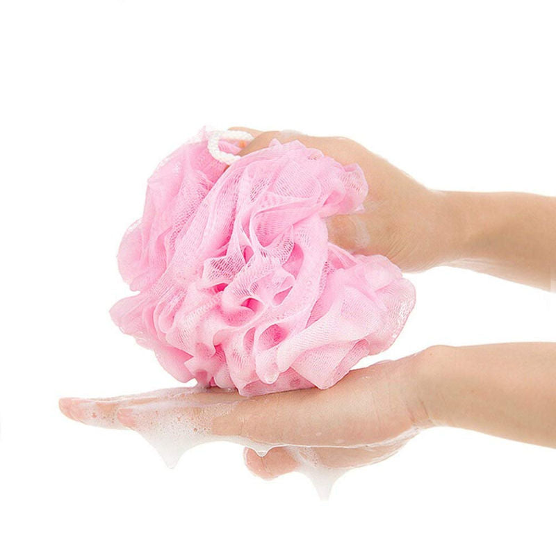 Bronson Professional 2 Pc Loofah For Body Scrubbing Round Bath Sponge (Color May Vary)