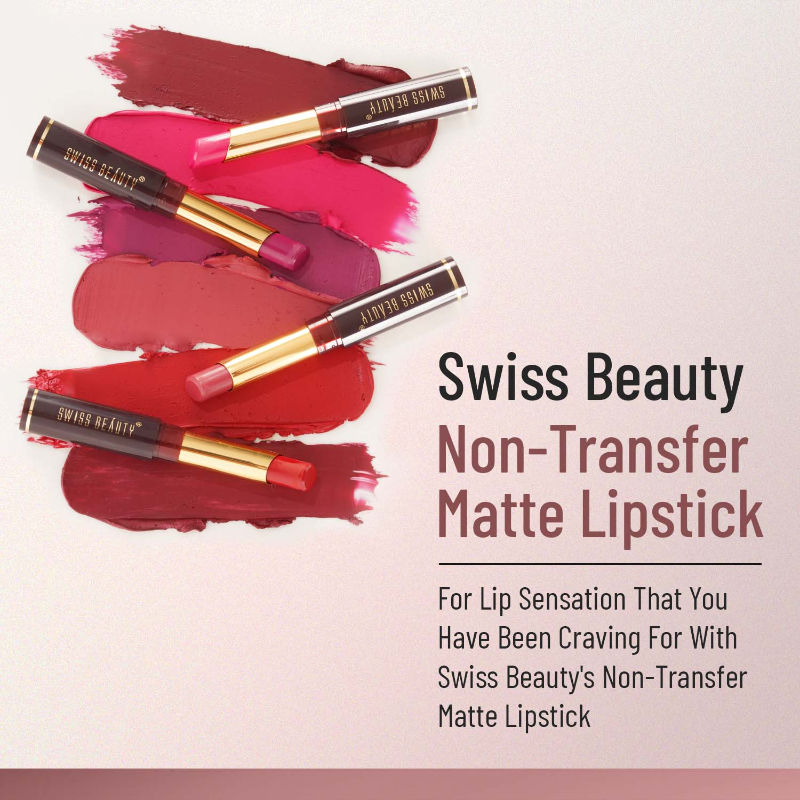 Swiss Beauty Non-Transfer Matte Lipstick