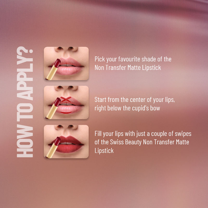 Swiss Beauty Non-Transfer Matte Lipstick