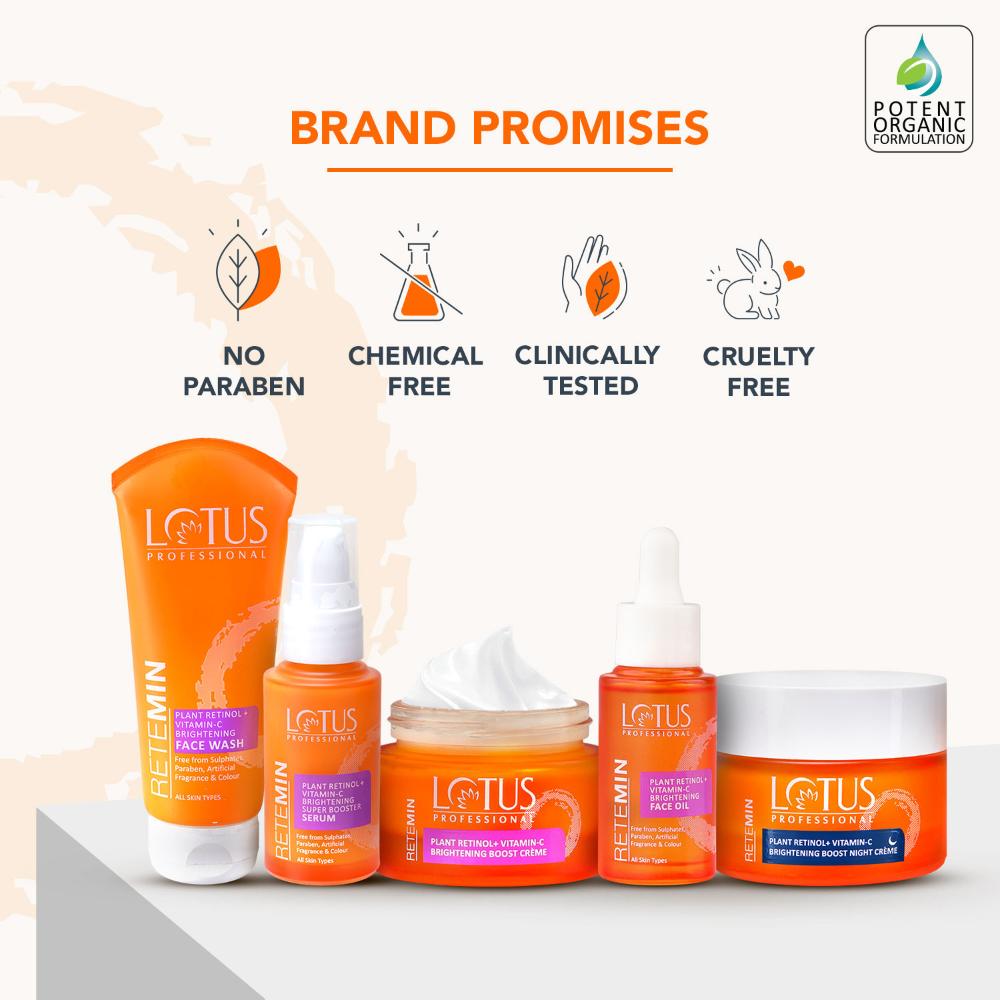 Lotus Professional Retemin Plant Retinol & Natural Vitamin C Brightening Super Booster Serum