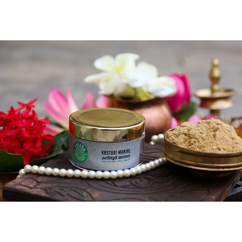 Shesha Ayurveda Kasturi Manjal, White Wild Turmeric (musk Turmeric, Curcuma Aromatica)