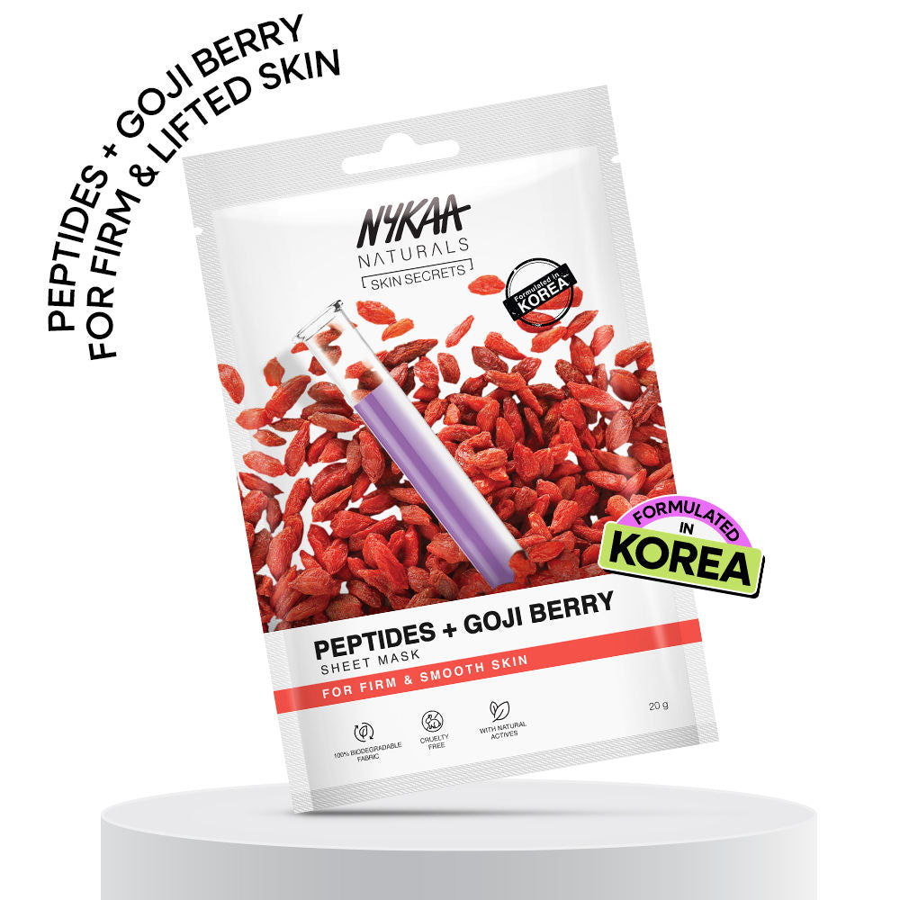 Nykaa Green Tea + Aloe Vera Sheet Mask For Hydrated Skin - Formulated in Korea - For All Skin Types
