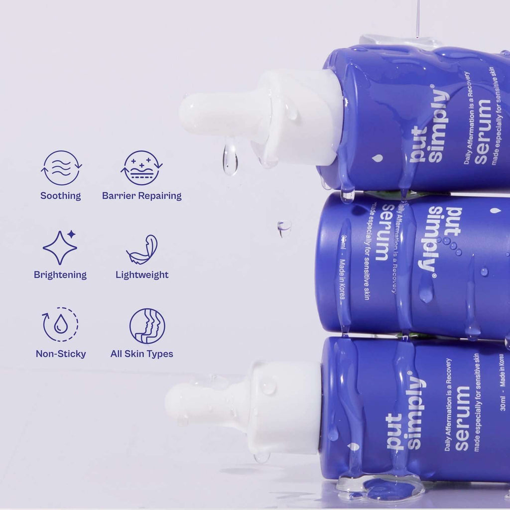 Put Simply Daily Affermation Soothing Serum With Peptides & 74% Ferments For Inflamed Skin