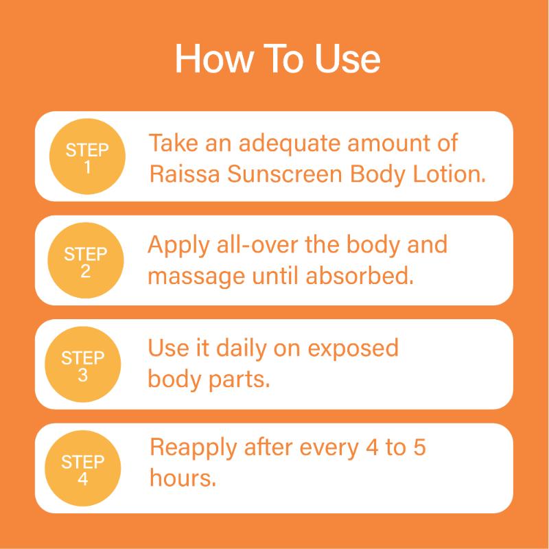 Raissa Luxury SPF 50 Sunscreen Body Lotion
