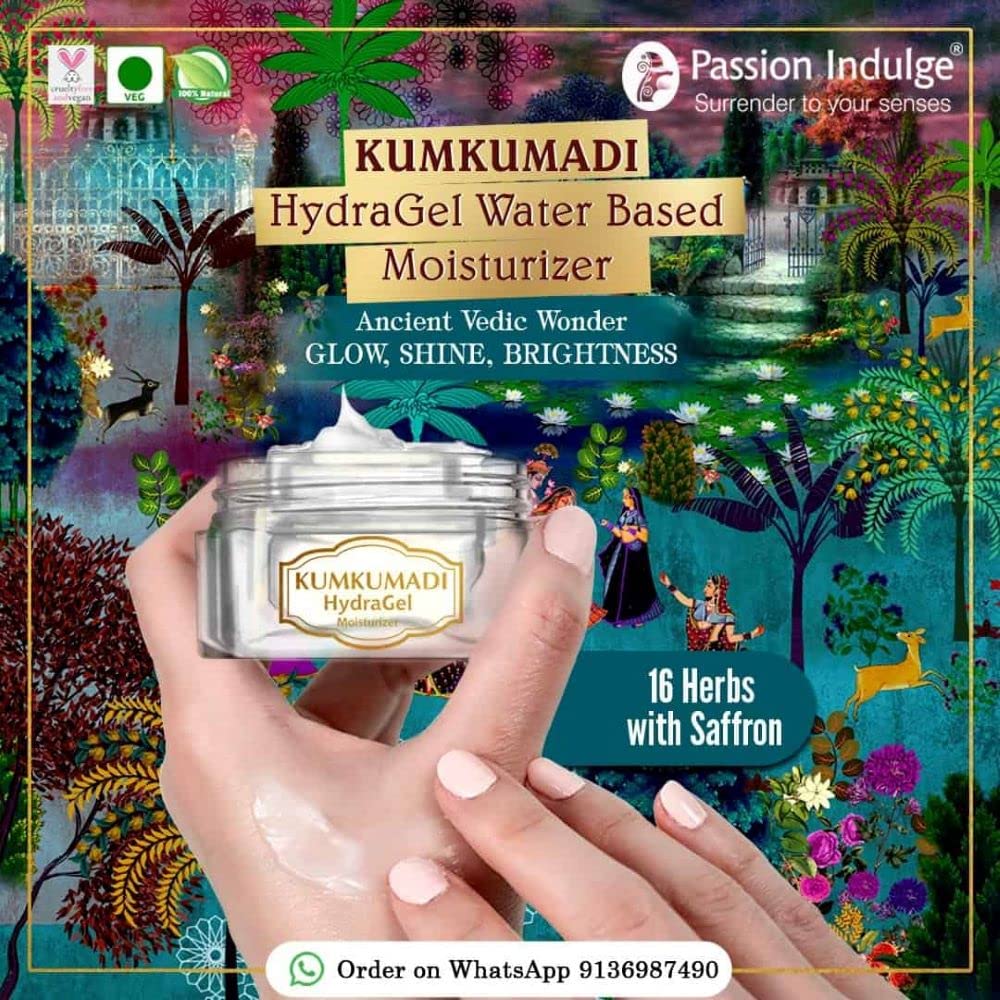 Passion Indulge Kumkumadi Natural Hydragel Moisturizer Spf 15