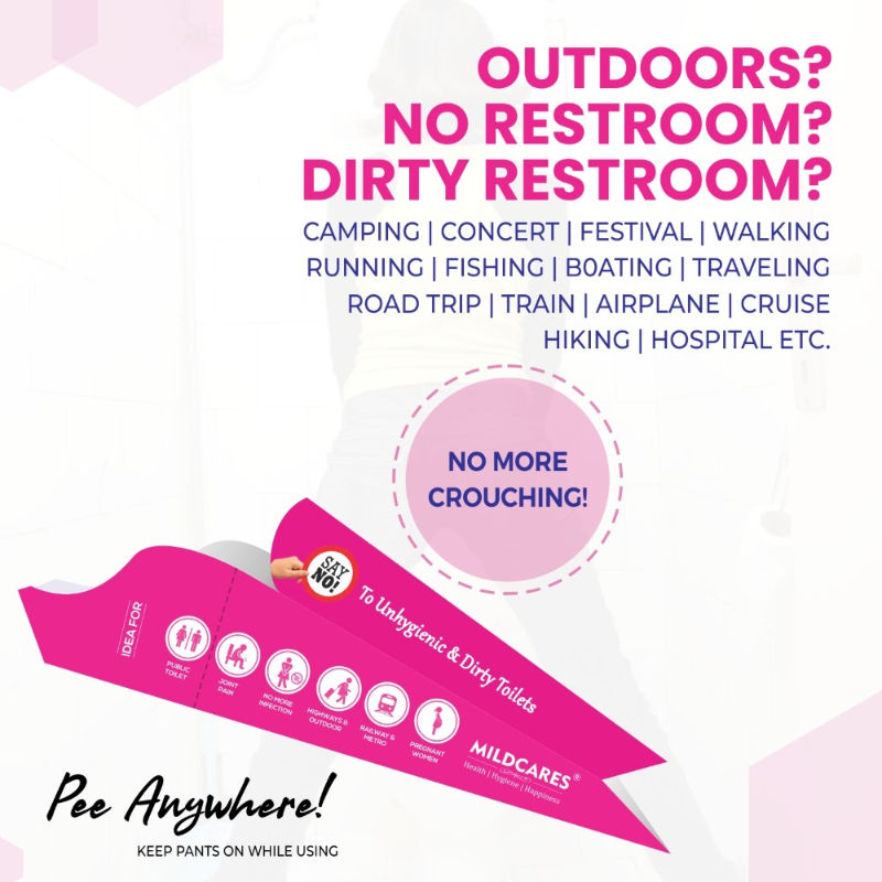 MildCares Disposable Stand & Pee Female Urination Device