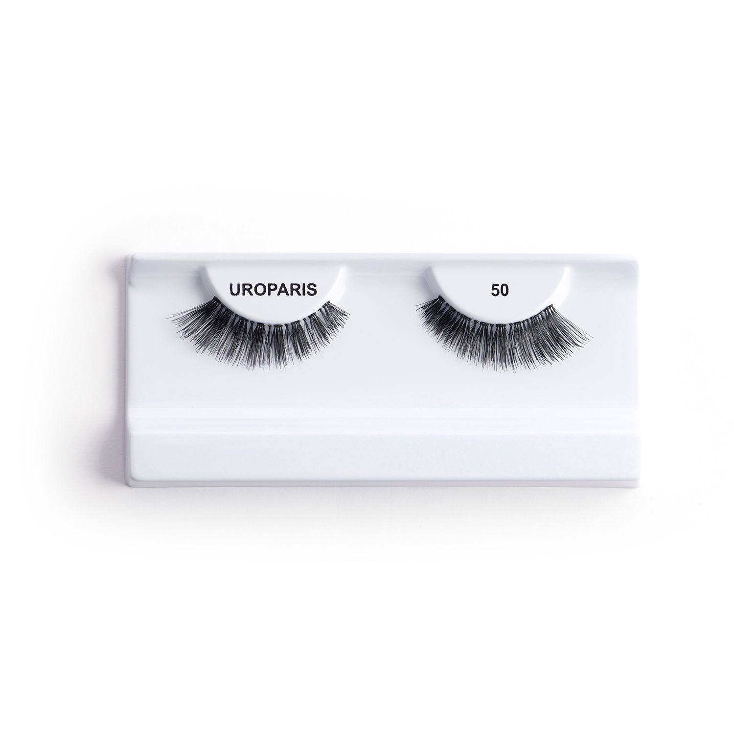Uroparis Human Hair Eyelashes - 50 / BLACK