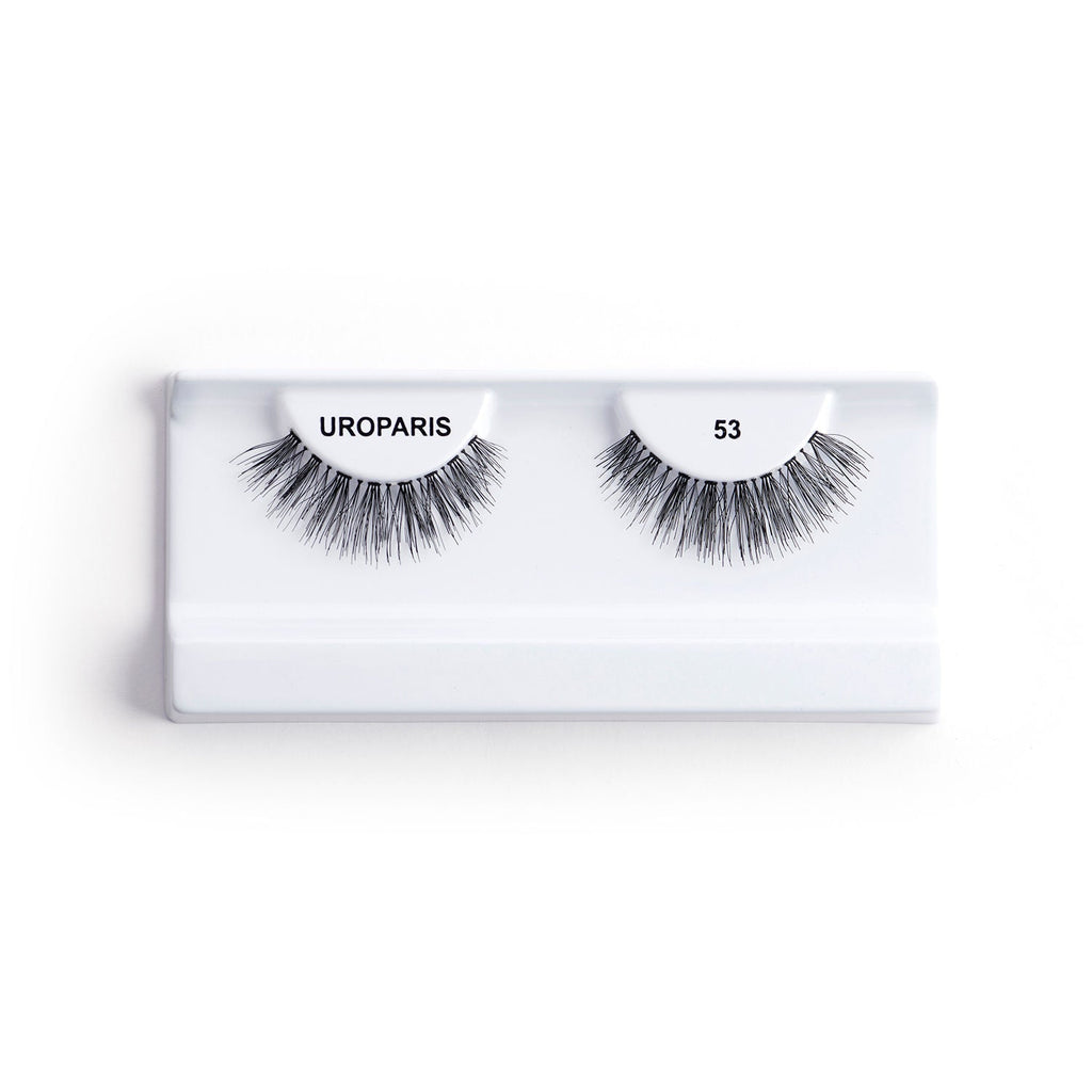 Uroparis Human Hair Eyelashes - 53 / BLACK