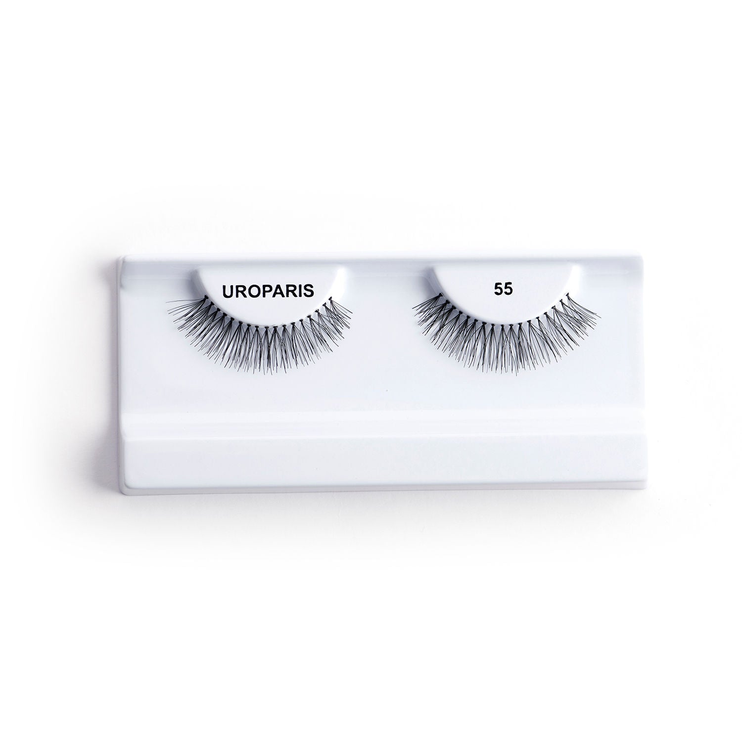 Uroparis Human Hair Eyelashes - 55 / BLACK
