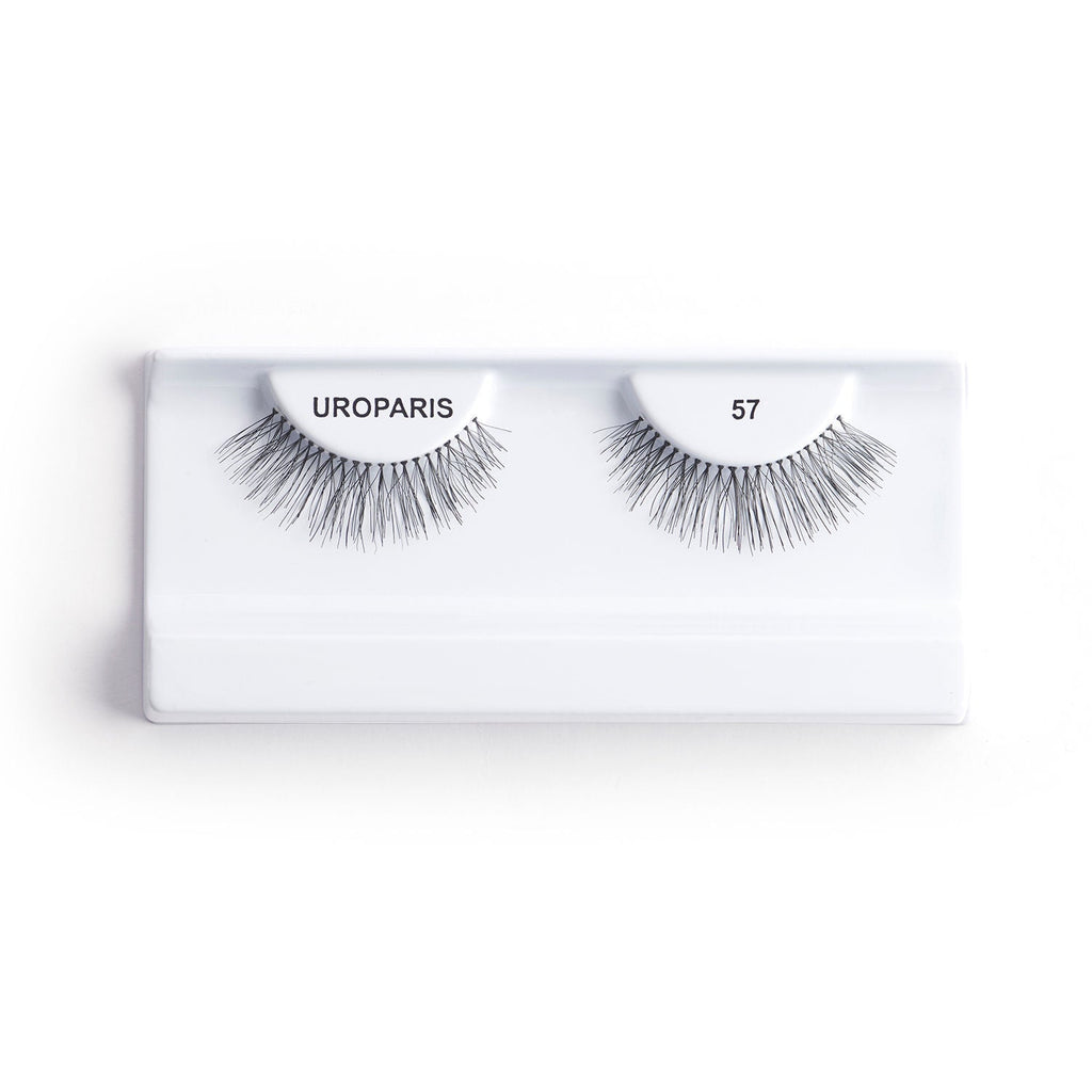 Uroparis Human Hair Eyelashes - 57 / BLACK