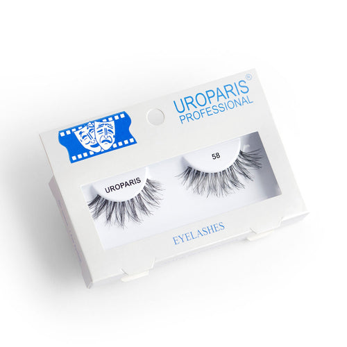 Uroparis Human Hair Eyelashes - 58 / BLACK