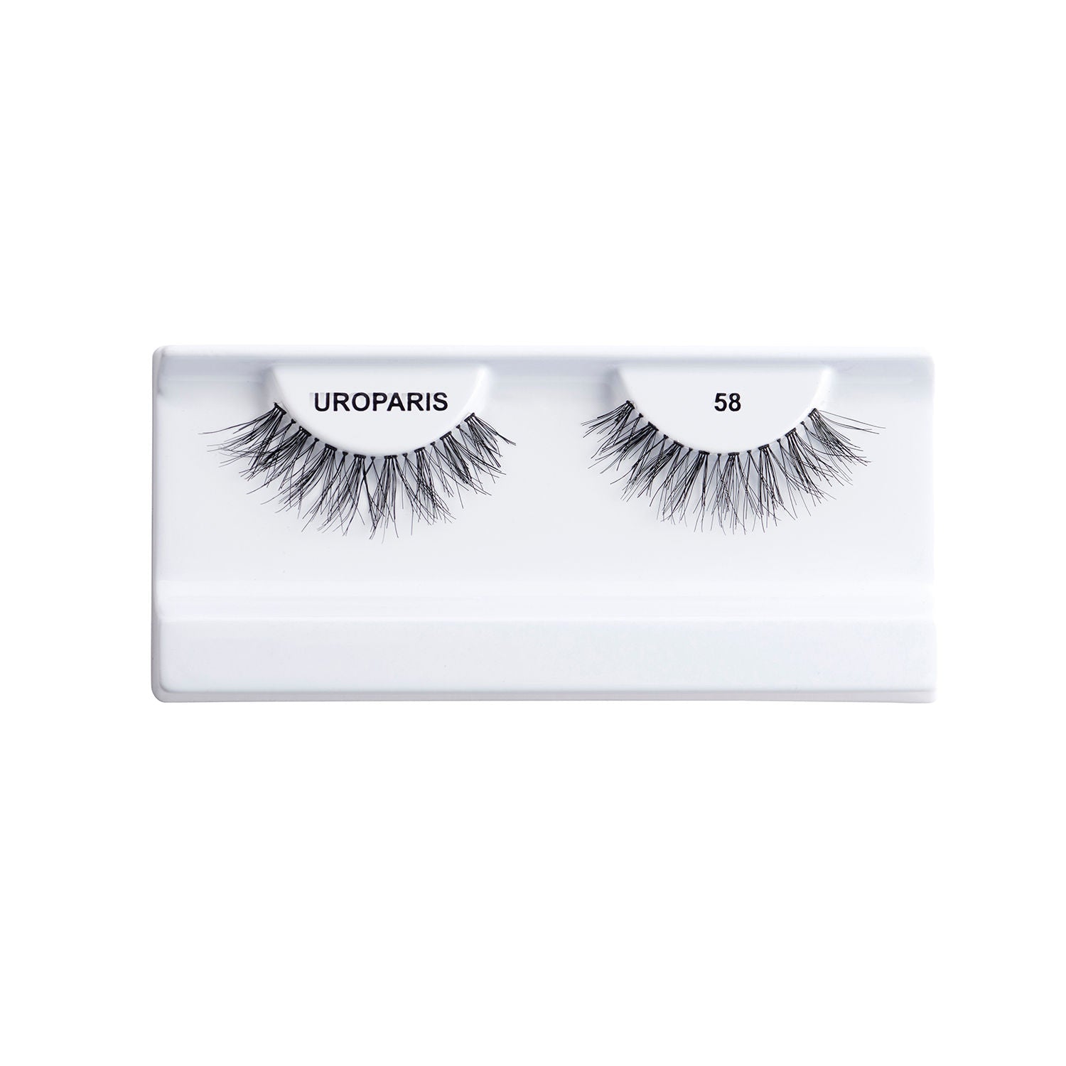 Uroparis Human Hair Eyelashes - 58 / BLACK