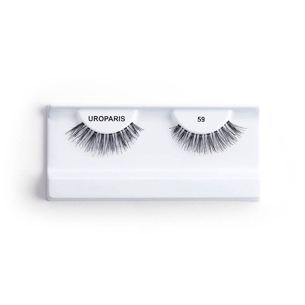 Uroparis Human Hair Eyelashes - 59 / BLACK