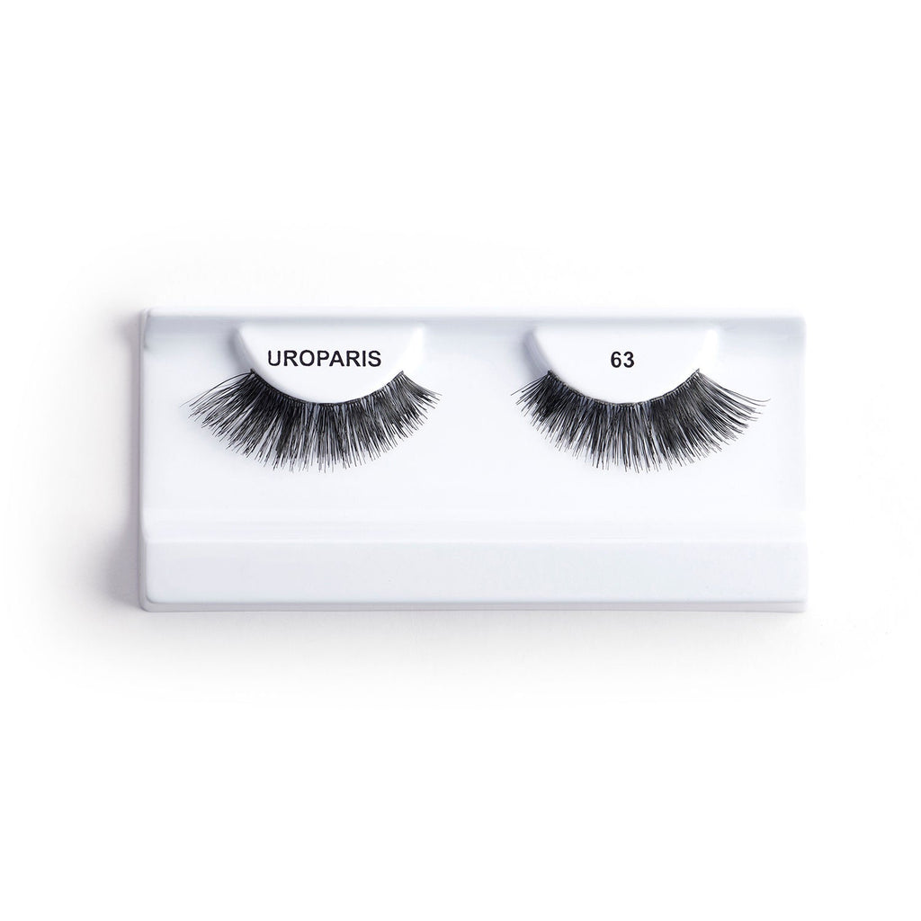 Uroparis Human Hair Eyelashes - 63 / BLACK