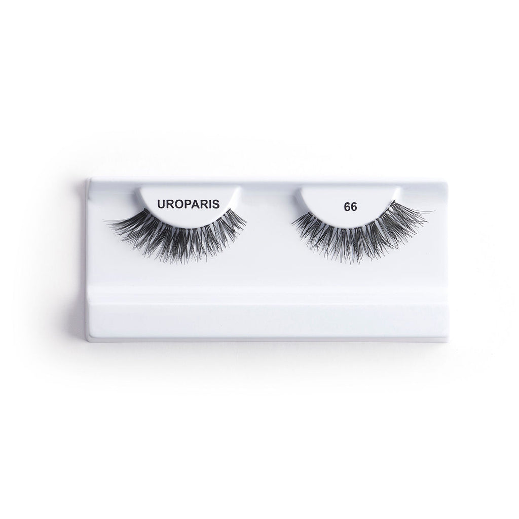 Uroparis Human Hair Eyelashes - 66 / BLACK