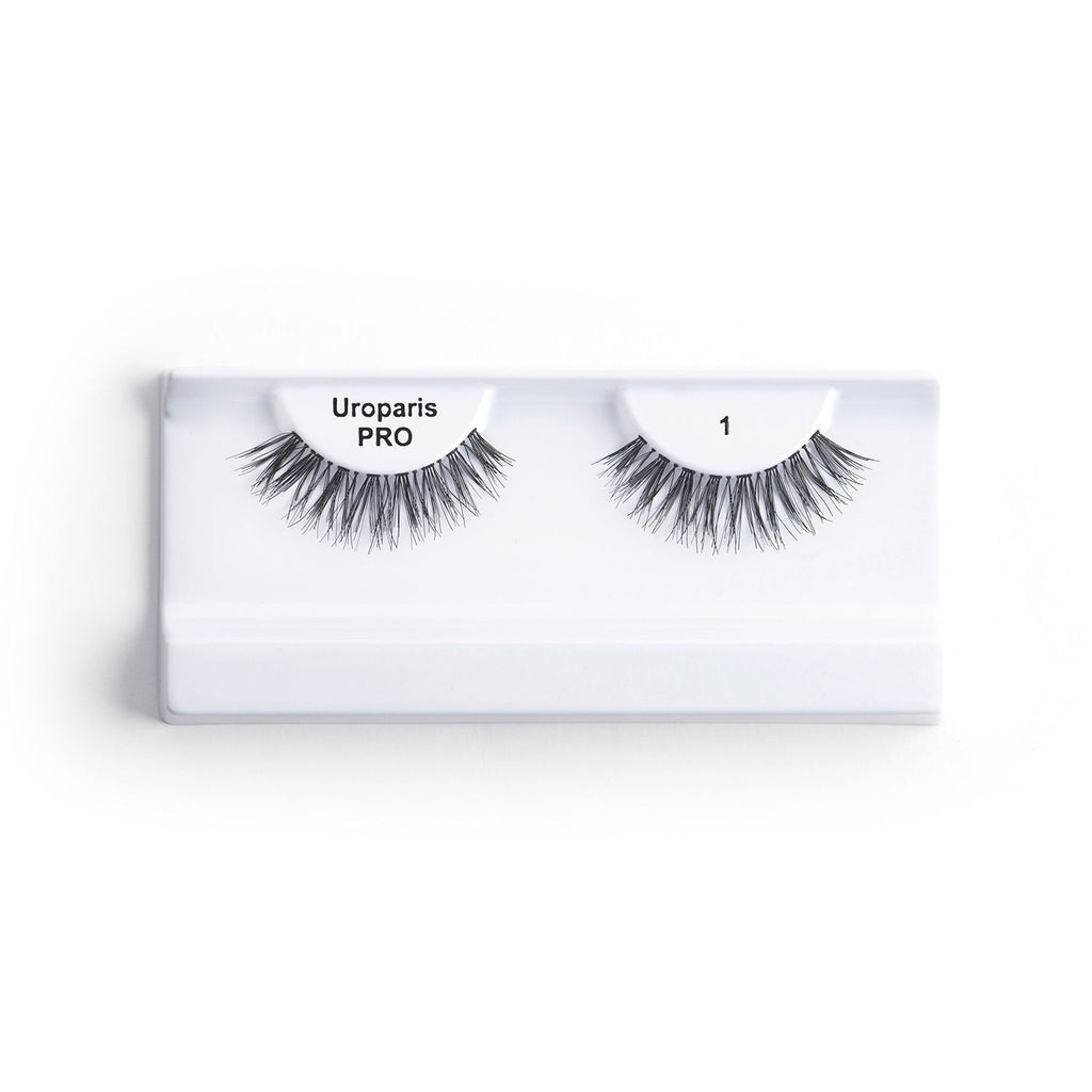 Uroparis Human Hair Eyelashes - PRO 1 / BLACK DOUBLE VOLUME HAIR