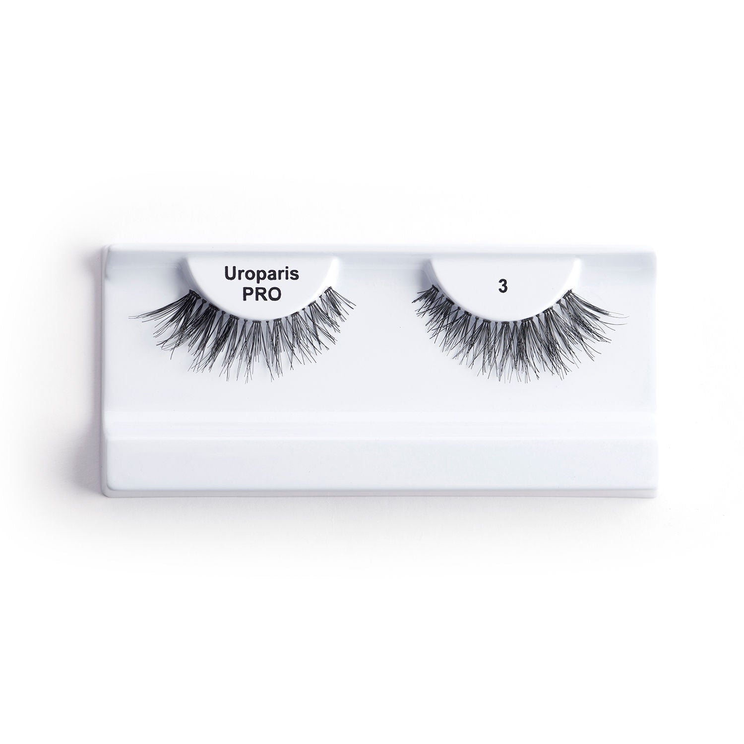 Uroparis Human Hair Eyelashes - PRO 3 / BLACK DOUBLE VOLUME HAIR