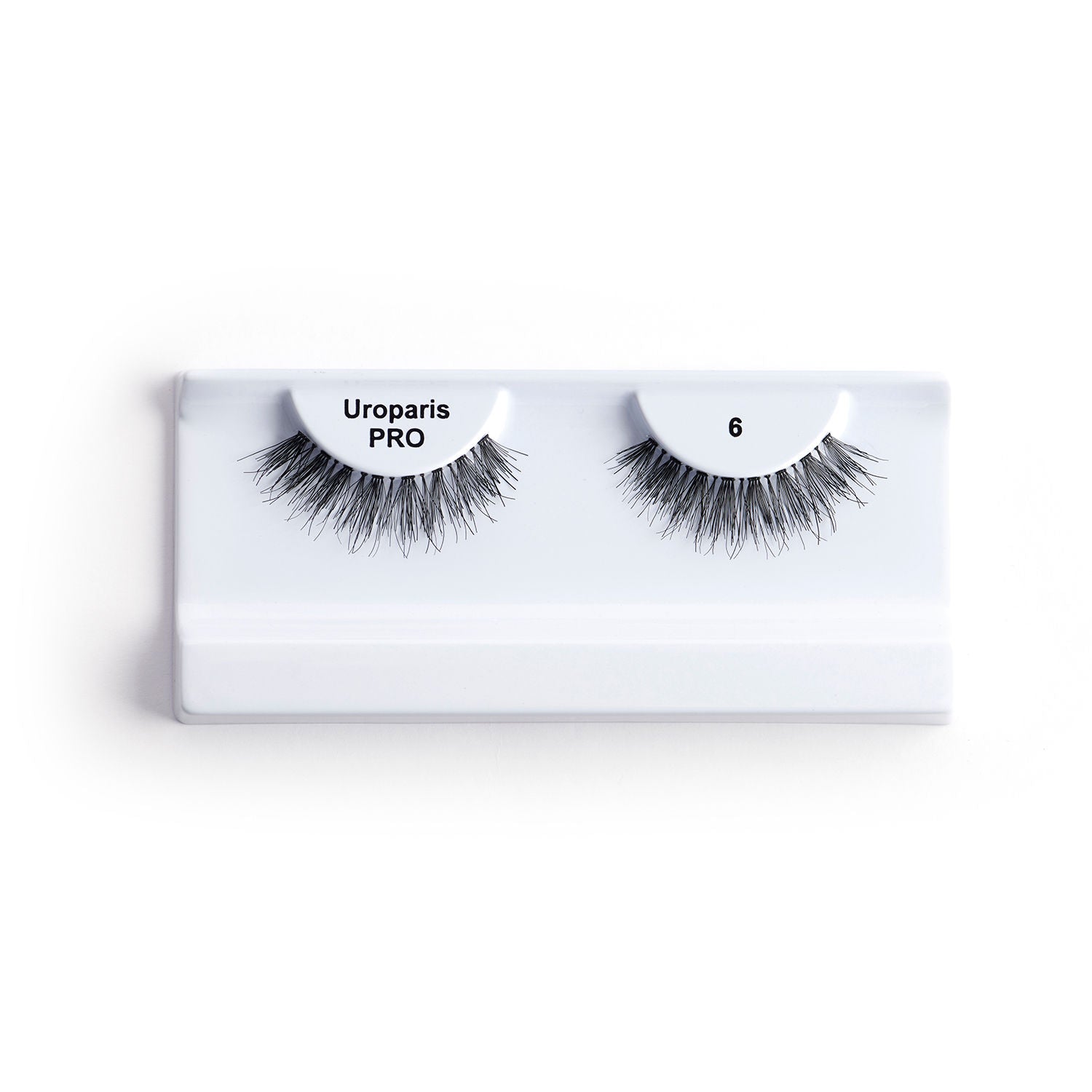 Uroparis Human Hair Eyelashes - PRO 6 / BLACK DOUBLE VOLUME HAIR