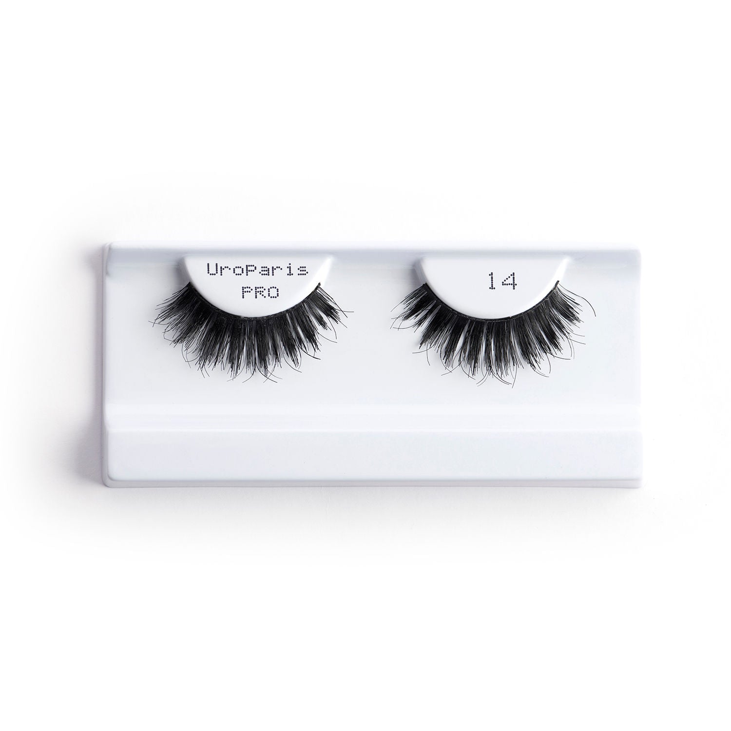 Uroparis Human Hair Eyelashes - PRO 14 / BLACK HUMAN HAIR 3 D