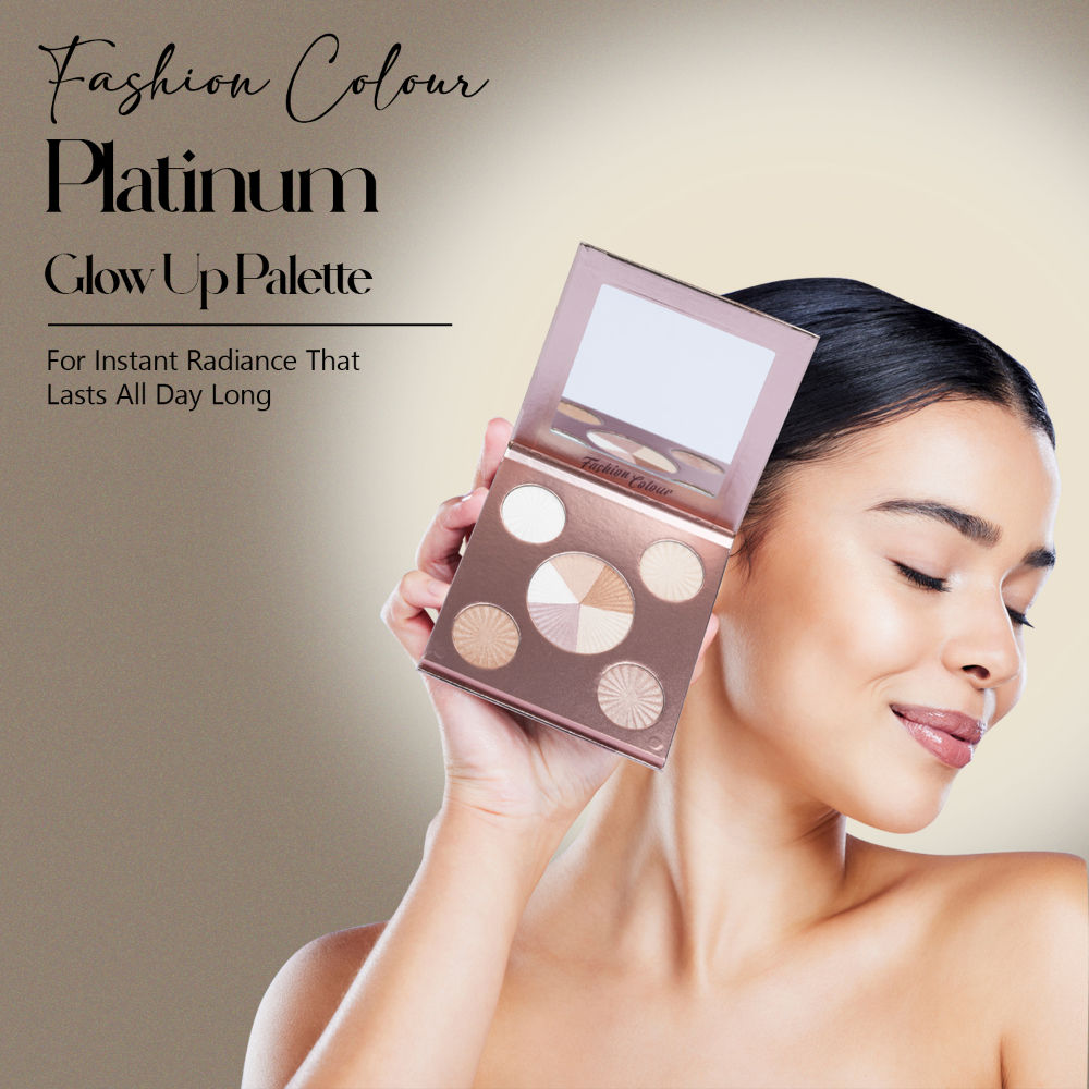 Fashion Colour Glow Up Highlighter Palette - Supreme Shimmer Finish