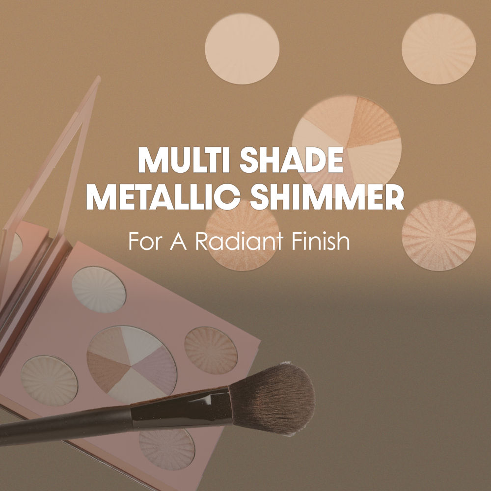 Fashion Colour Glow Up Highlighter Palette - Supreme Shimmer Finish