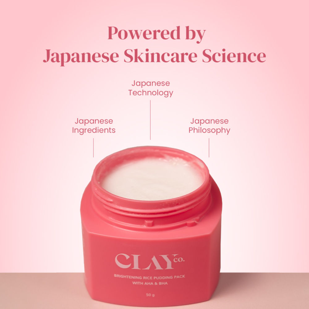 Clayco De Tan Brightening Rice Pudding Face Pack and Face Mask With AHA & BHA for Tan Removal