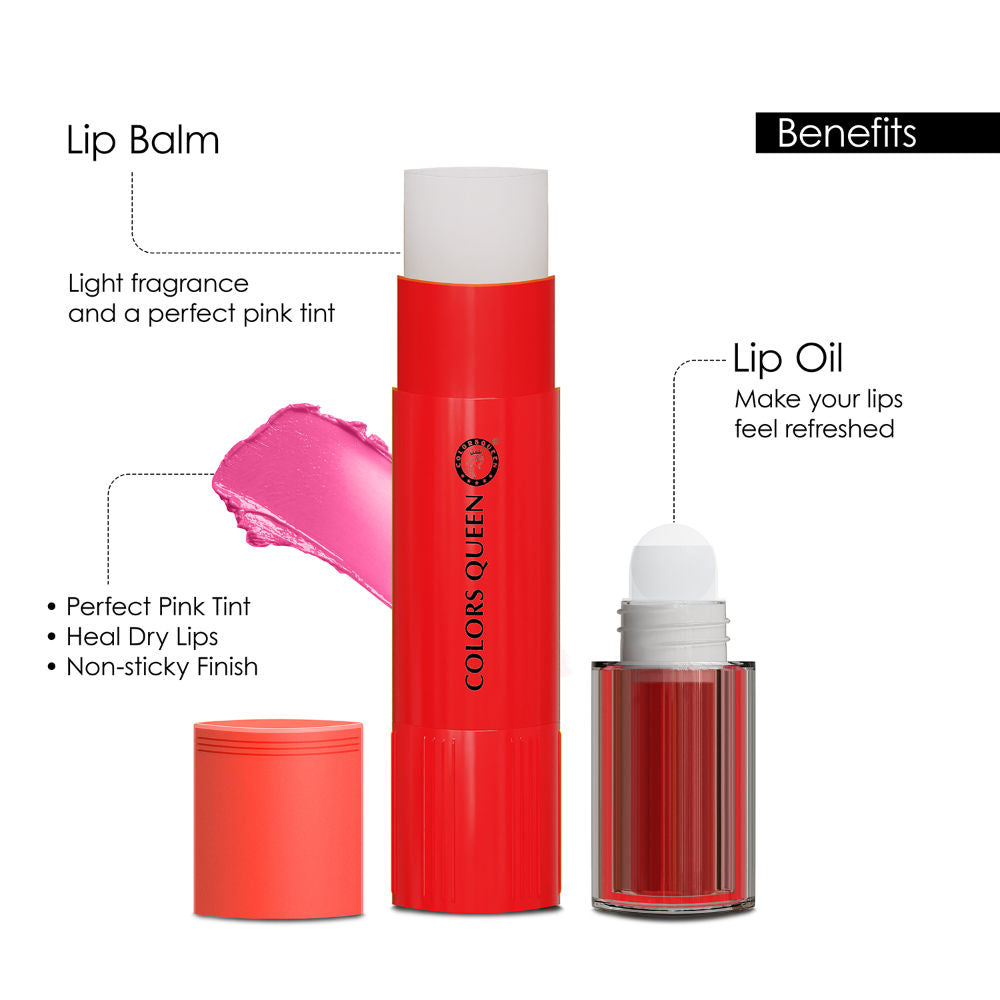 Colors Queen Magic Color 2-in-1 Lip Oil & Lip Balm