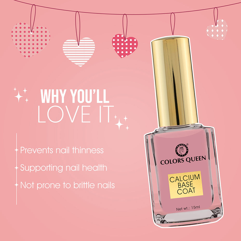 Colors Queen Calcium Base Coat Nail Enamel