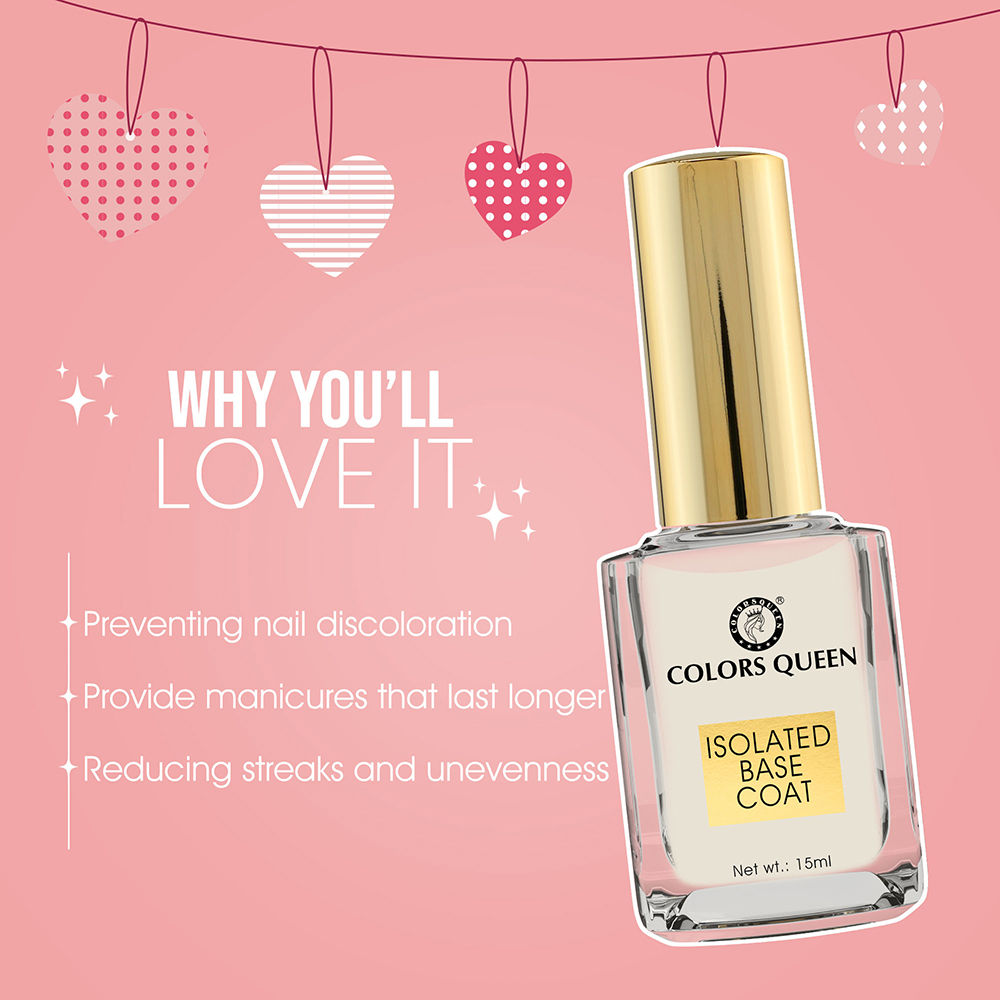 Colors Queen Isolated Base Coat Nail Enamel