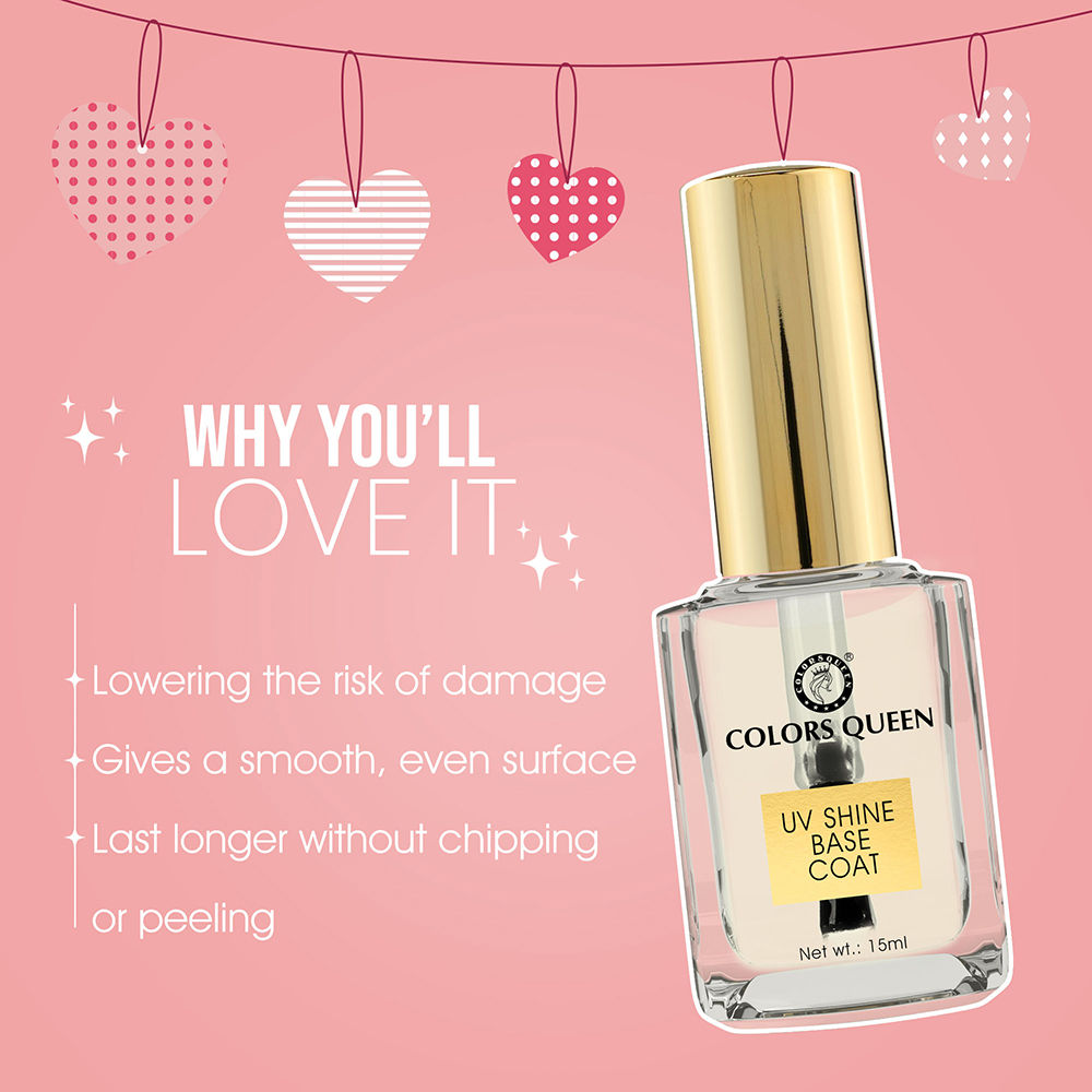 Colors Queen Uv Shine Base Coat Nail Enamel