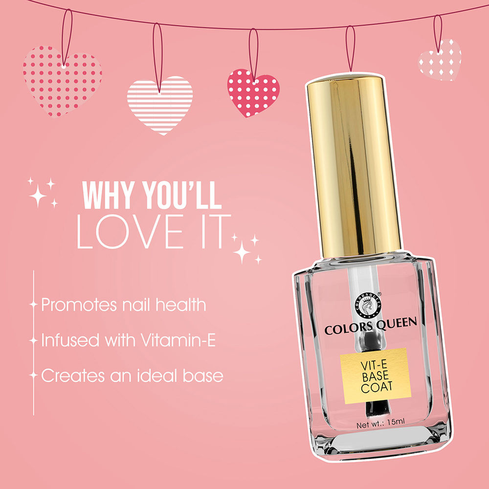 Colors Queen Vitamin E Base Coat Nail Enamel