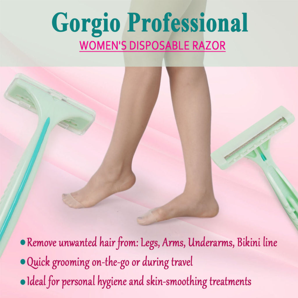 Gorgio Professional ECO0135 Disposable Shaving Razors (Colour & Shape May Vary)