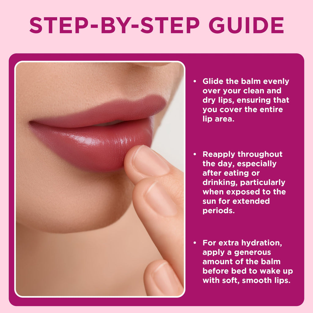 Orgatre Beetroot Tinted Lip Balm SPF 30 PA++ with Ceramide & Kojic Acid for Brighten Dark Lips