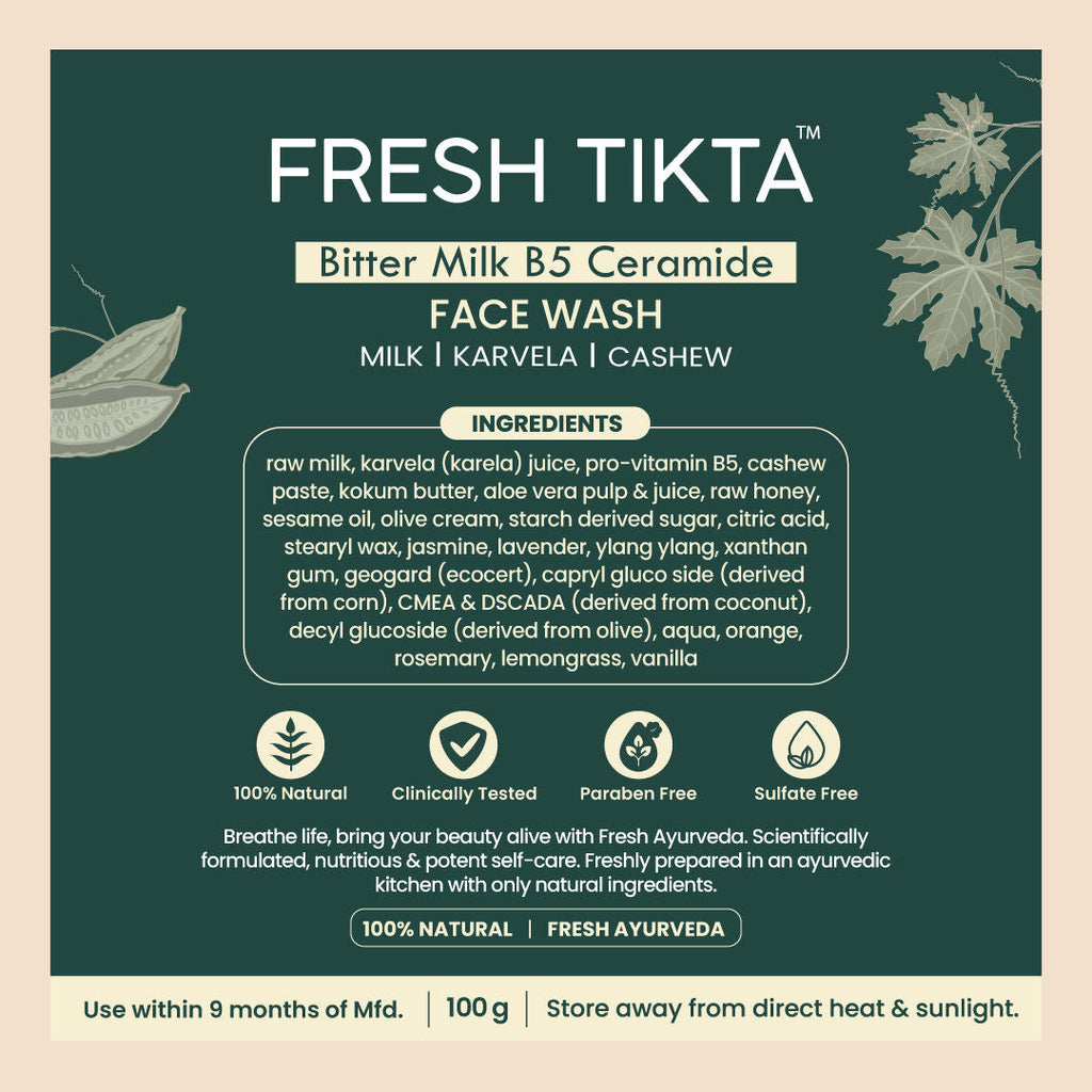 Nat Habit Purifying Bitter Milk Tikta Cream Face Wash