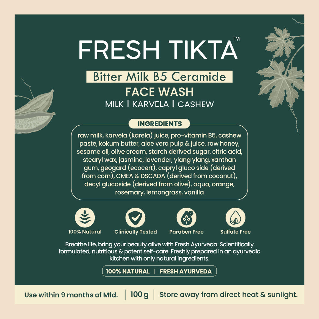 Nat Habit Purifying Bitter Milk Tikta Cream Face Wash