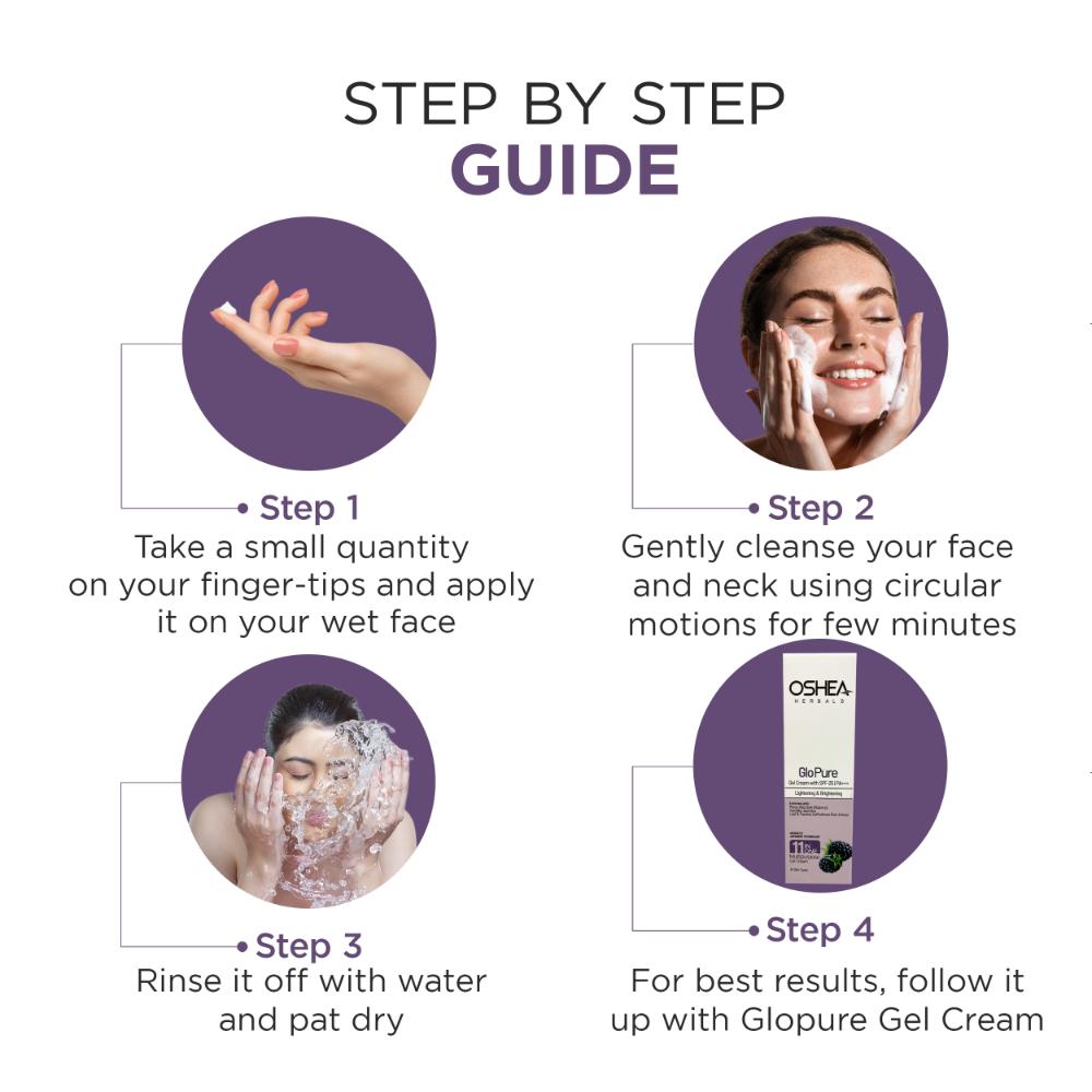Oshea Herbals Glopure Lightening And Brightening Foaming Cleanser