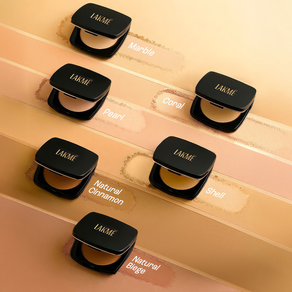 Lakme Forever Matte Compact, Smooth Finish, Lasts For 12 Hrs, Even Toned Look