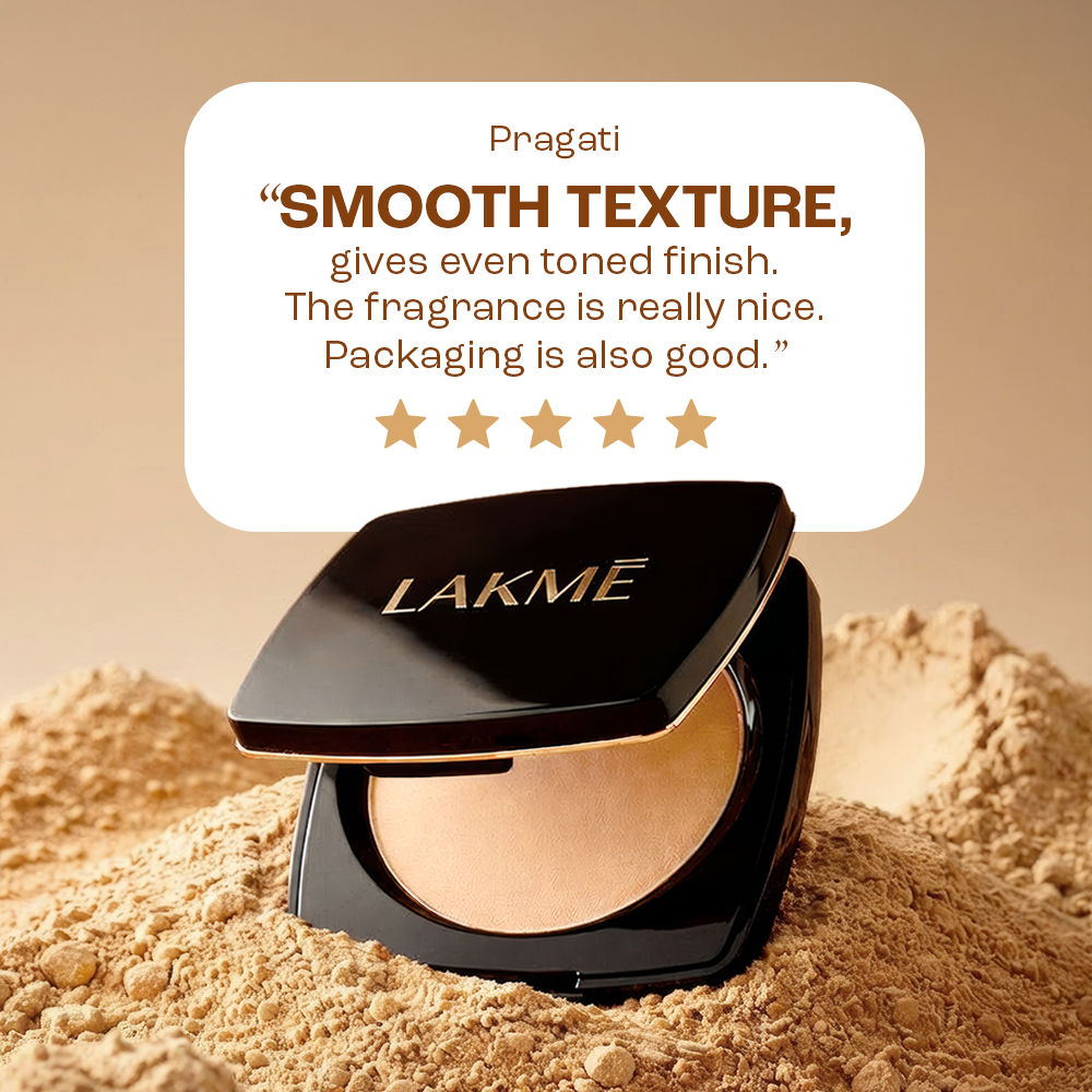 Lakme Forever Matte Compact, Smooth Finish, Lasts For 12 Hrs, Even Toned Look