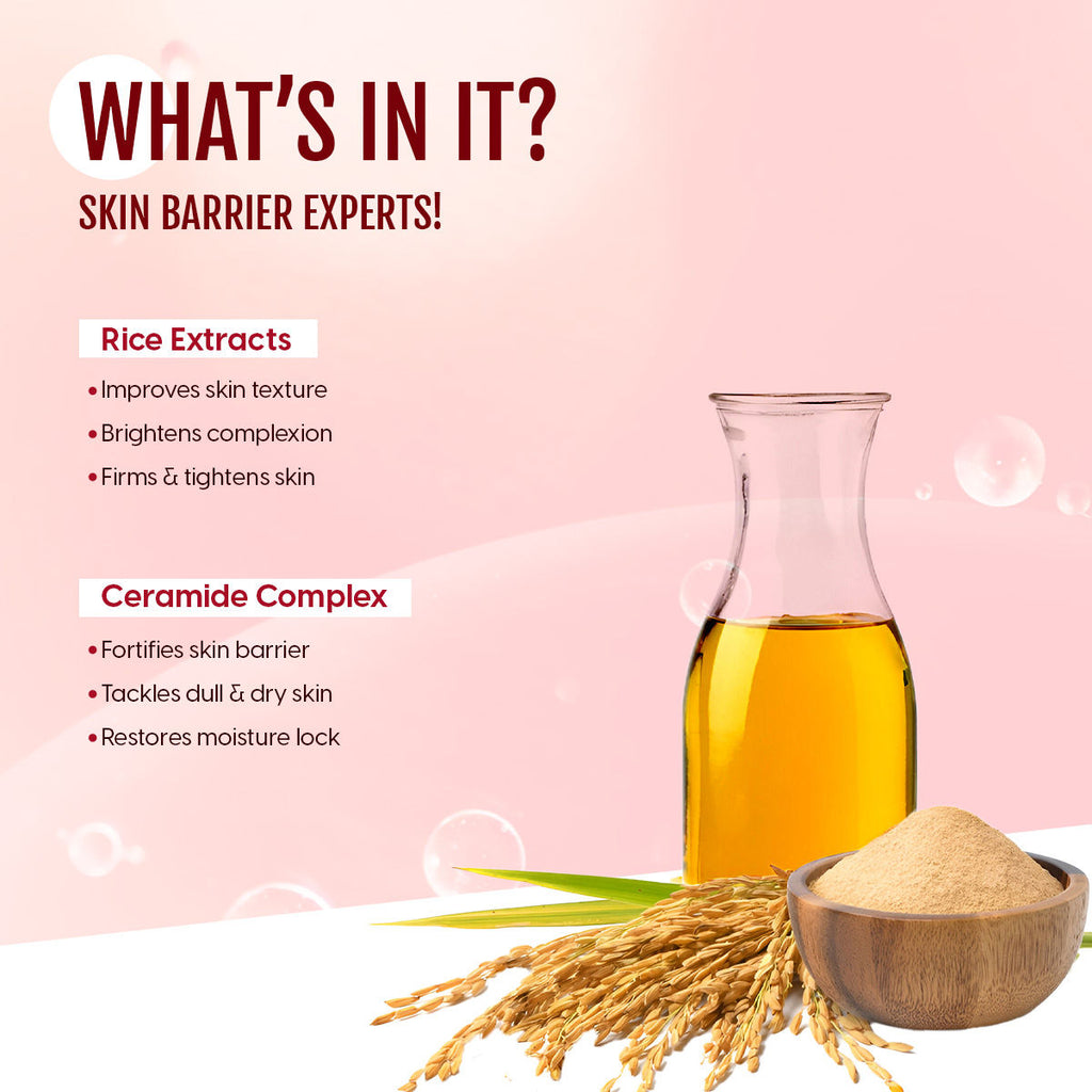 Matra Rice Ceramide Serum Barrier Repair With Niacinamide & Ha For Skin Brightening, Acne Spots